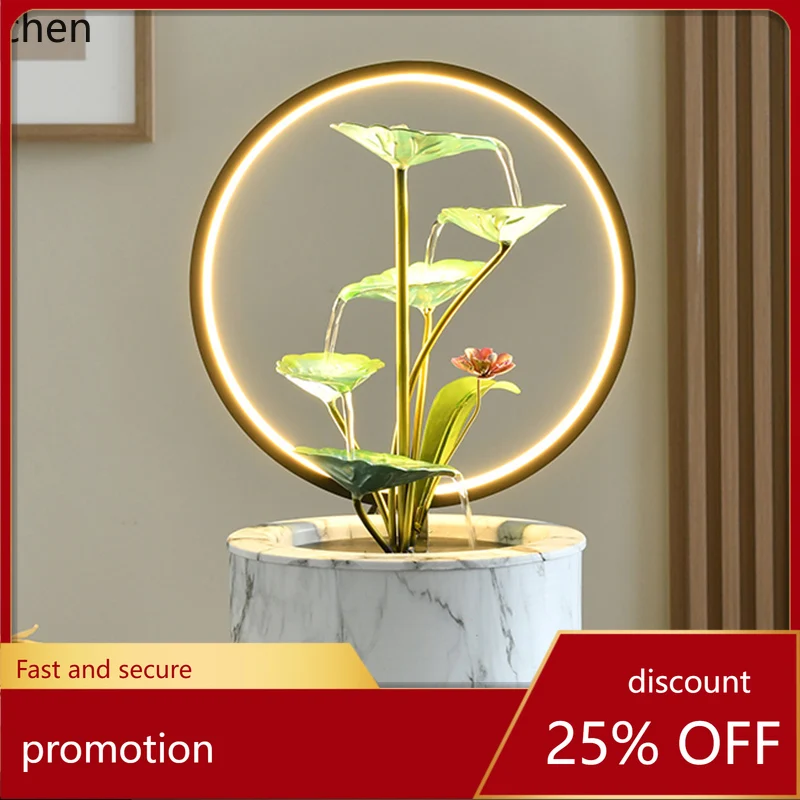 

HT feng shui wheel, flowing water generates wealth, circulating water ornaments, decoration, housewarming new home opening gift