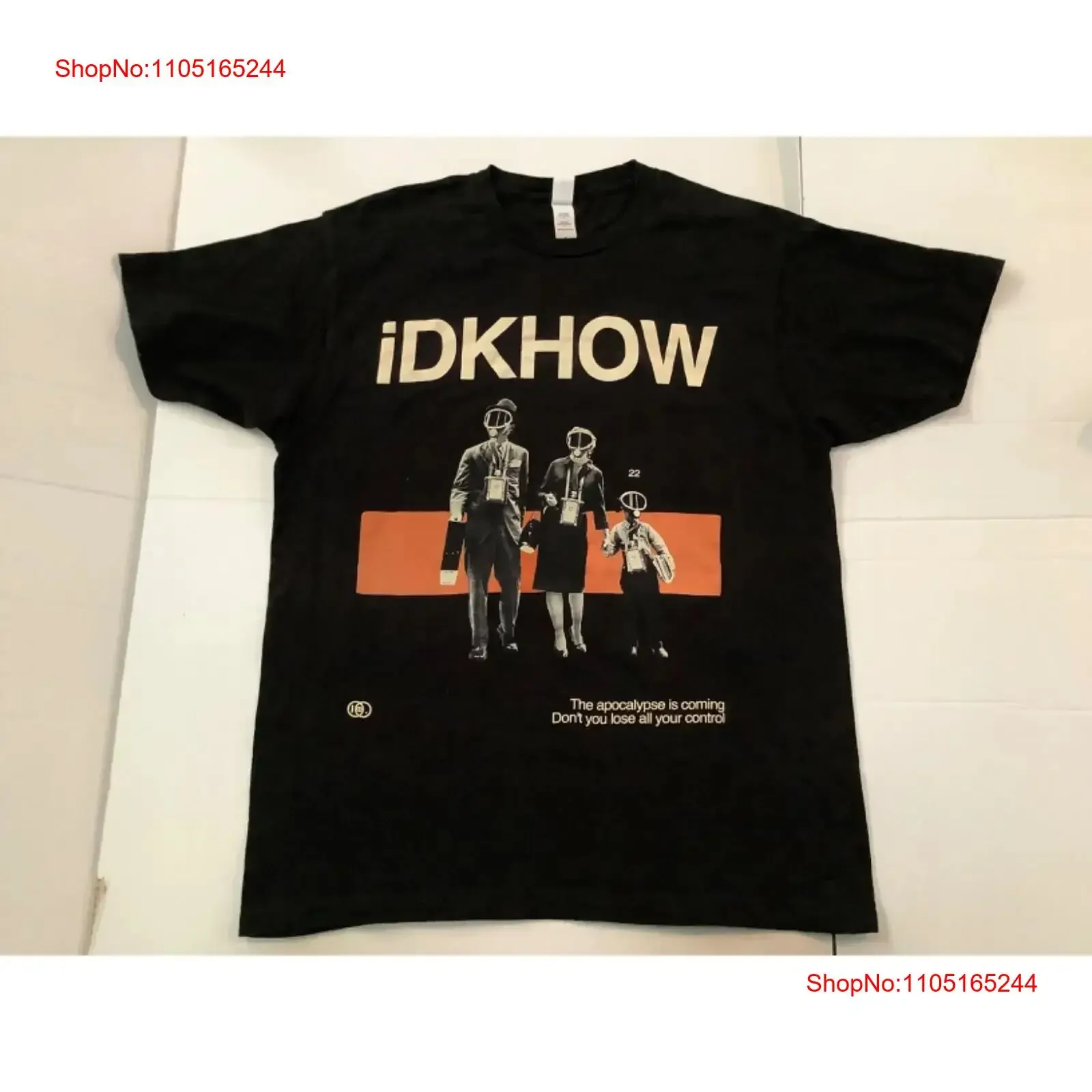IDKHOW Apocalypse Is Coming 2022 Concert Tour Black T Shirt CITIES DATES Large L vintage Washed Top For Everyday Wear Versatile