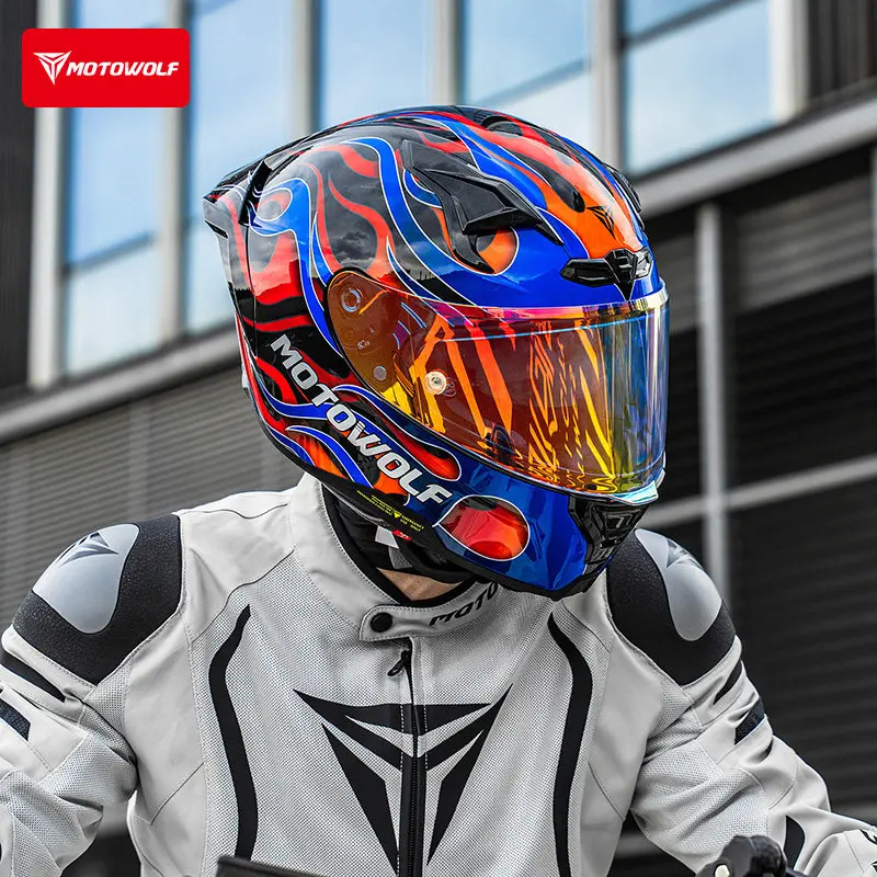 

Motorcycle Helmet Racing Full Helmet Four Seasons Locomotive Hard Hat Motorcycle Travel Equipment Casco Para Motos