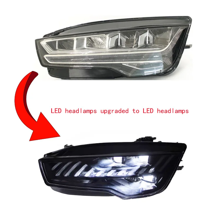 

Factory Sales Front Bumper Headlamps Plug and Play LED Headlights Upgrade Matrix Headlight for AUDI A7 2015-2018