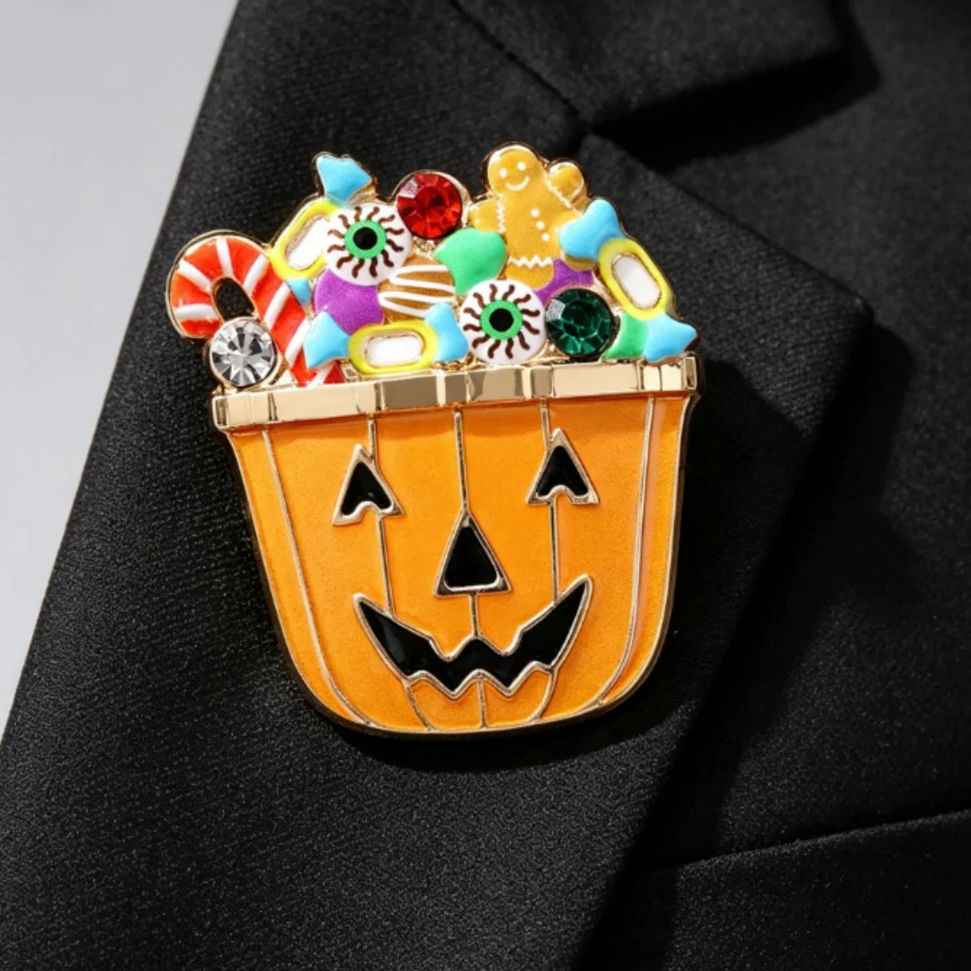 1PCS Halloween Cute Pumpkin Pins Halloween Pins Casual Party Friends Accessories Holiday Gifts Decoration