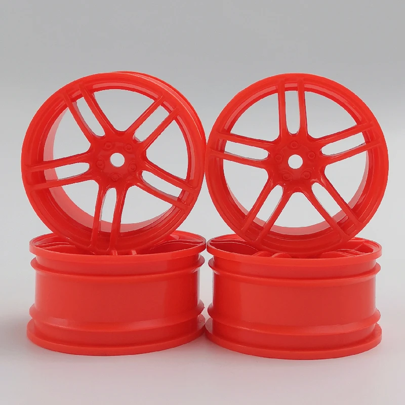 4pcs 3mm Offset RC Car 1/10 Scale Plastic Wheels Rims Drift On Road Touring Racing Model Hobby