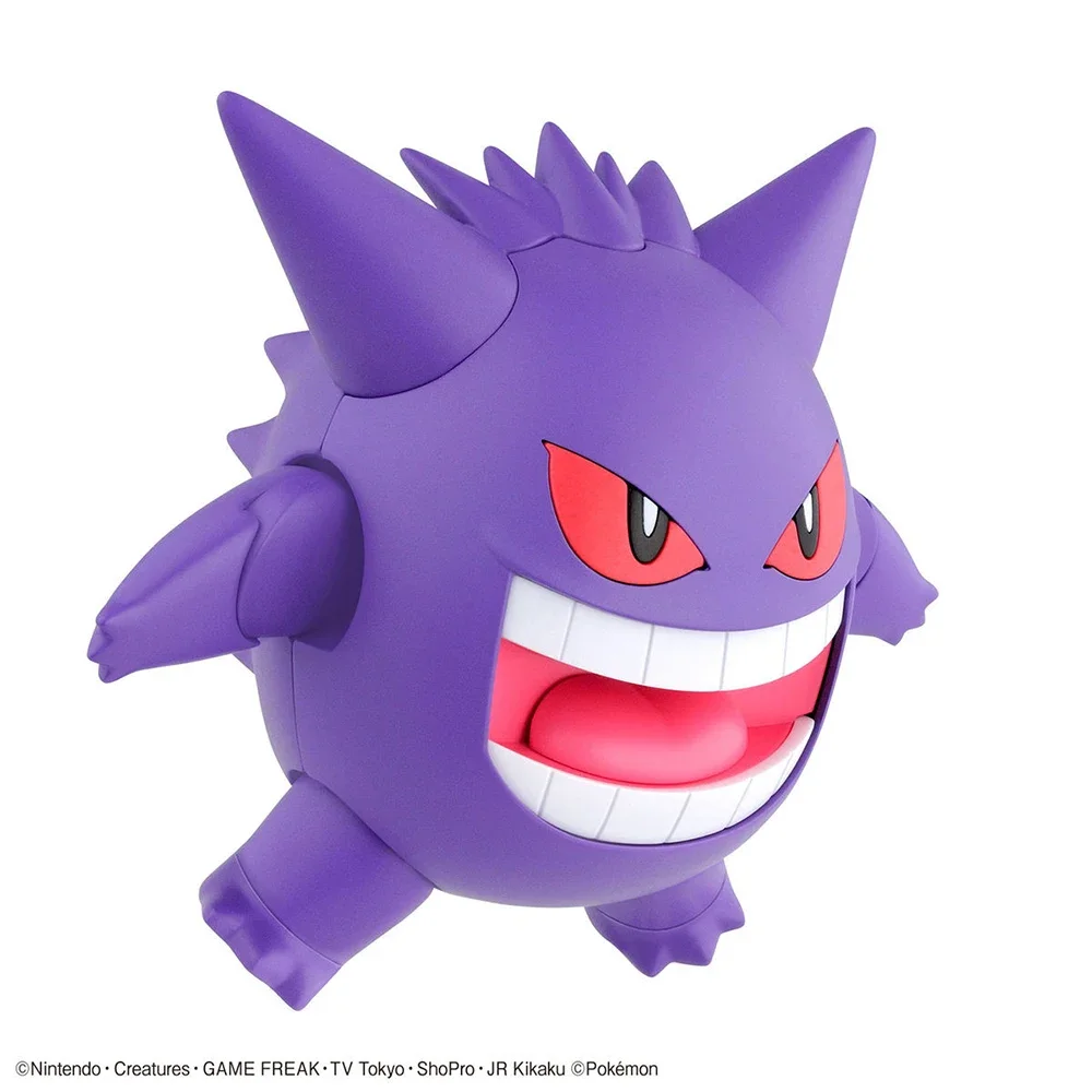 Figuras originales de Pokémon Bandai Plamo Gengar, regalos de juego de Anime, conjunto de figuras de acción, adornos coleccionables, figuras en miniatura de juguete