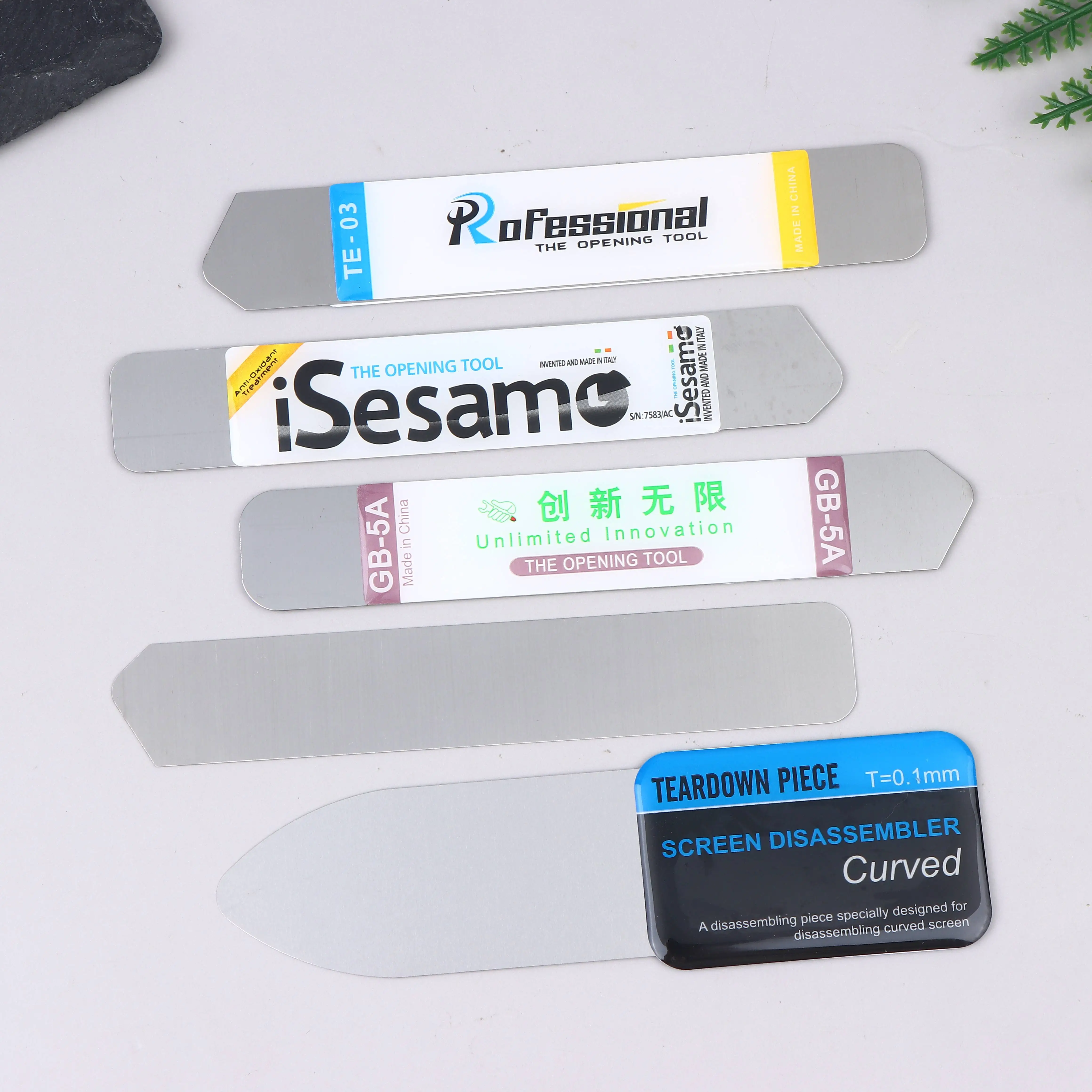 

12/24 шт. ультратонкие лопатки из нержавеющей стали, подходящие для снятия экранов и батарей с мобильных телефонов и планшетов.