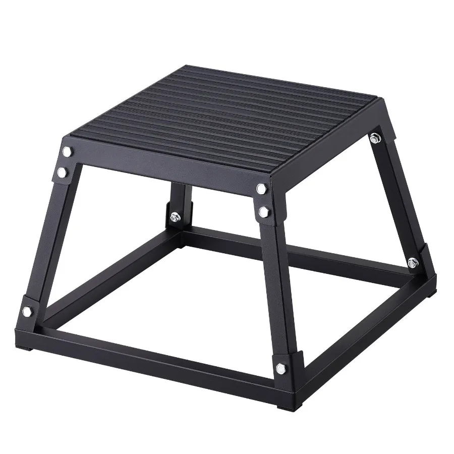

Plyometric Jump Box 12 Inch Plyo Box Steel Plyometric Platform and Jumping Agility Box AntiSlip Fitness Exercise Step Up Box f