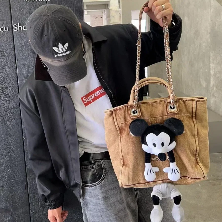 Disney Purses and Handbags Mickey Dolls Shoulder Bag High-capacity Crossbody Bags for Women Cute Cases Korean Fashionable Pouch