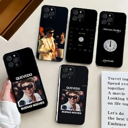 1PC Singer Quevedo Phone Case Silicone Soft For iPhone 16 15 14 13 12 11 X XR Plus Pro Max Plus