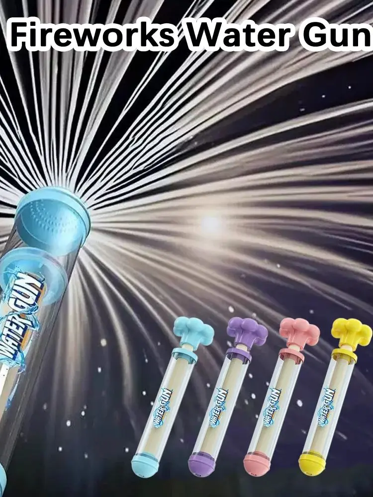 Pistolet à eau pour feux d'artifice, jeux de combat d'eau pour enfants, jouets interactifs d'été à pulvérisation d'eau extractive, accessoires d'ambiance de photographie
