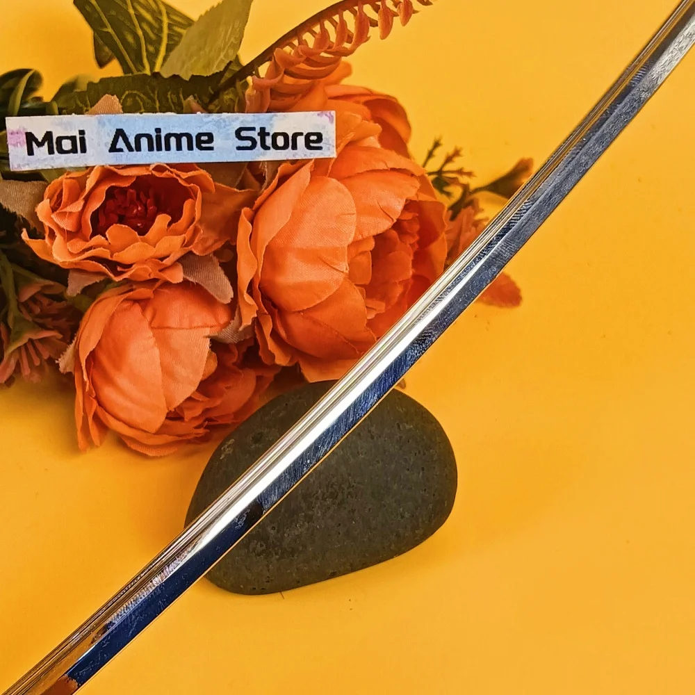 10 pollici Anime Bleach Katana Unohana Retsu Metallo Giapponese Ninja Coltello Spada Falsa Formato Reale Katana Samurai Sabre Unsharp Giocattolo Regalo