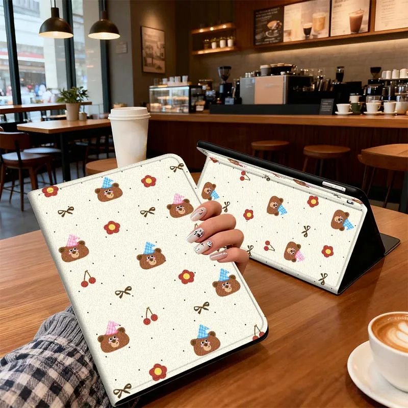 

Bow Bear Element Pattern For Xiaomi Mi Redmi Poco Pad 2 4 5 7S 6S 6 7 8 Max Plus Ultra SE Pro K 2025 Tablet Case