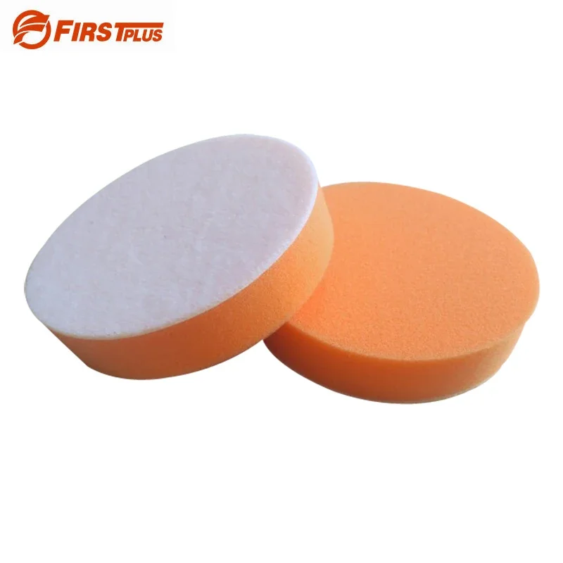 10 x Flat Sponge Polishing Pad Car Paint Grinding Pads Clean Brush Tools for Car Polisher 180mm with Adhesive Pad 125mm