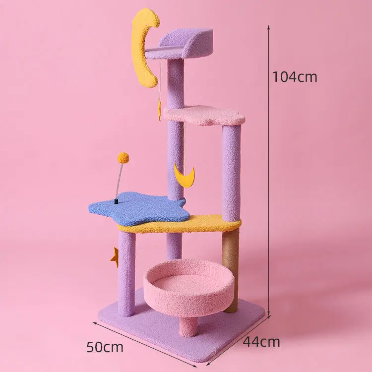 2 in 1 New cat scratcher bed for cats diving tower training supplies creative pet furniture mill paw cat shelves easy to Install