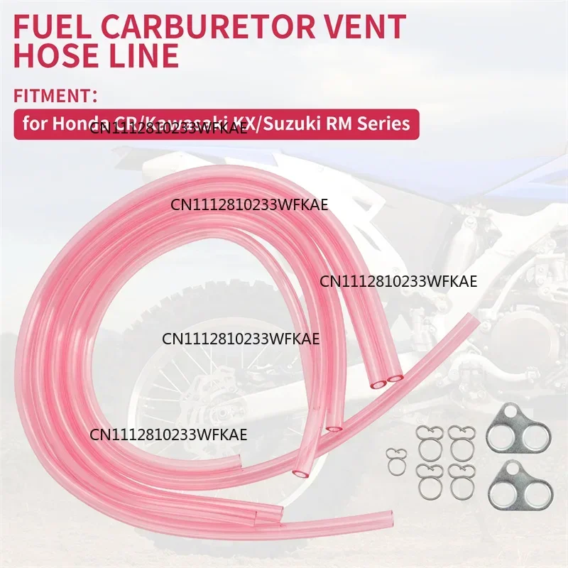 For 2 Stroke Motocross Carburettor Carb Vent Hose Tube Overflow Pipe CR RM KX