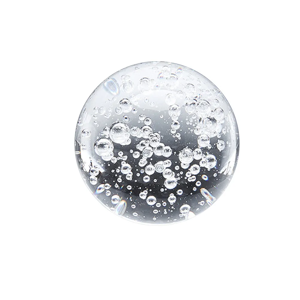 1Pcs Crystal Ball Ornament Glass Ball Decor for Home Bar Shop Desktop Car Showcase Office Rockery Decoration Artistic Gift 8Cm