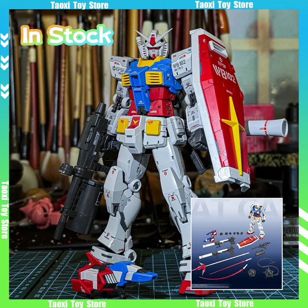 In Voorraad Originele FAT CAT Model MG 1/100 RX-78-2 Ver.2.0 Plastic Model Kits Action Anime Figuur Collectie Robot Speelgoed Geschenken