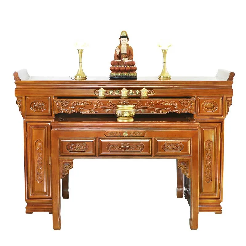 LMM household rural middle hall long three-layer Xianjia table eight immortals table