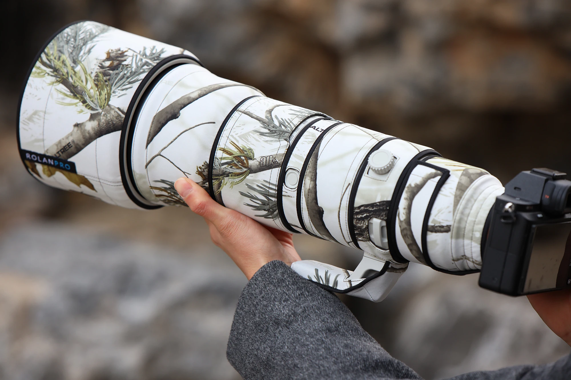 ROLANPRO Objektivmantel für Sony FE 400–800 mm F6,3–8 G OSS, wasserdichte, regensichere Objektivschutzhülle, Sony 400–800-Hülle, Regenschutz – Detail 13