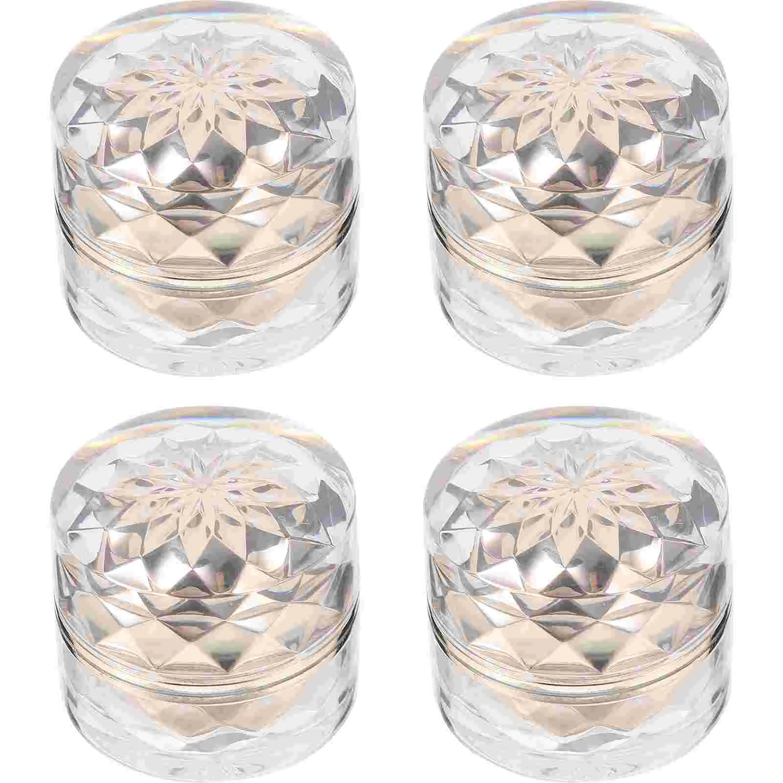 4 Pcs Cream Jar Refillable Bottle Sub Face Container Sub-packing Cosmetics Package Storage Pp Travel Empty