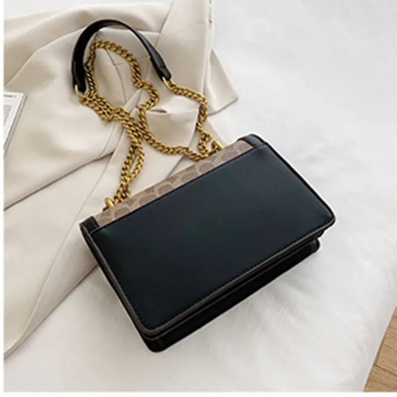 2024 Hot Sale New Women's Luxury Handbags Fashion Retro Chain Bag Instagram Versatile Crossbody Shoulder Bag Small Square Bag