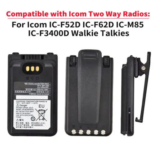 Neuer 7,2 V 2000mAh Li-Ionen-Akku BP-290 für Radio Walkie Talkie Icom IC-F52D IC-F62D IC-M85 Funkgerät