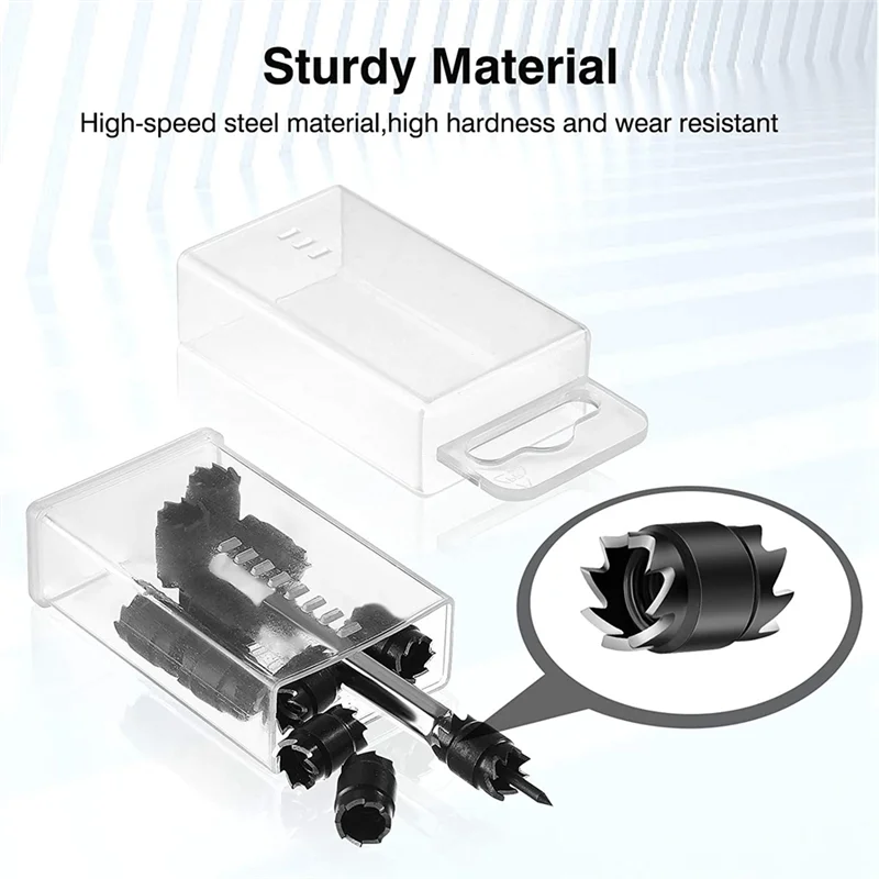 

A47U 13Pcs Spot Weld Cutter Set,3/8 HSS Spot Weld Cutter Remover Drill Bits Hole Cutter Remover For Power Drill Spot Welding