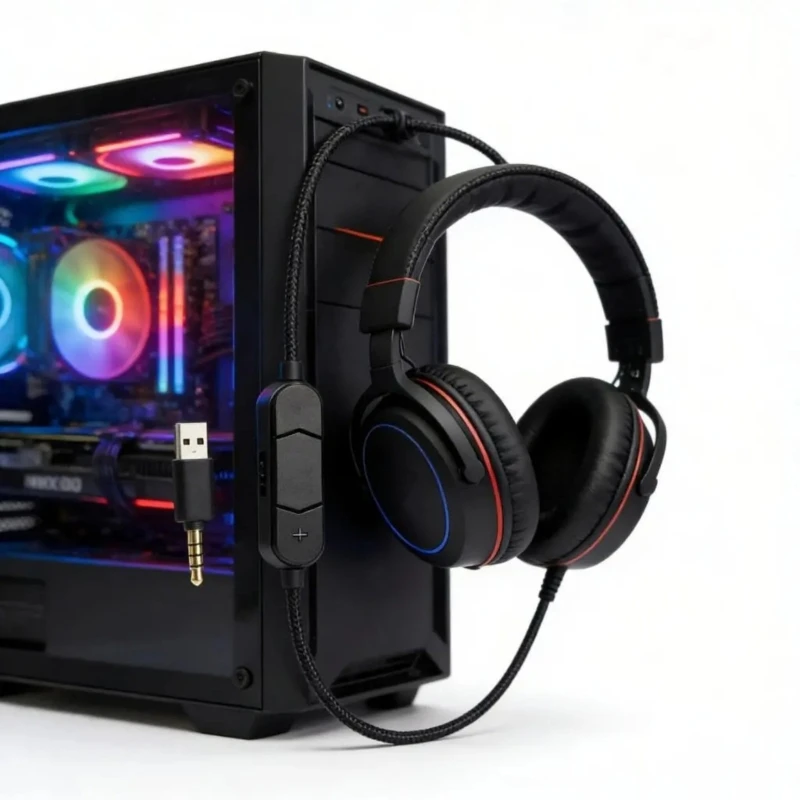 Advanced Headphone Extension Cable For MMX300 Featuring Transmisson Boosting Chip And Reinforced Stress Point