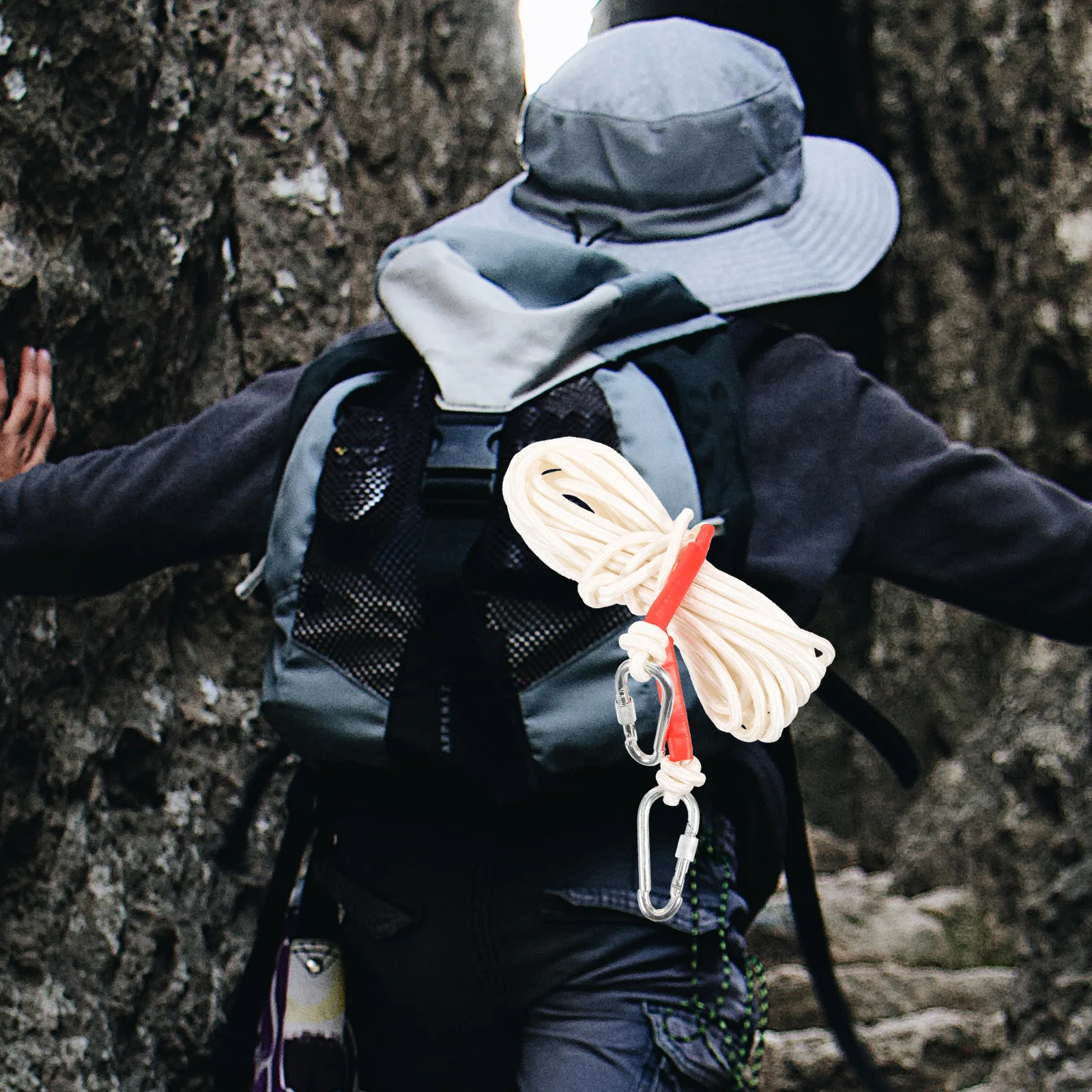 

Escape Safety 10m Climbing Camping Safety Ropes Hiking Ropes Portable Tree Climbing Rope Lightweight Nylon Material Gloves