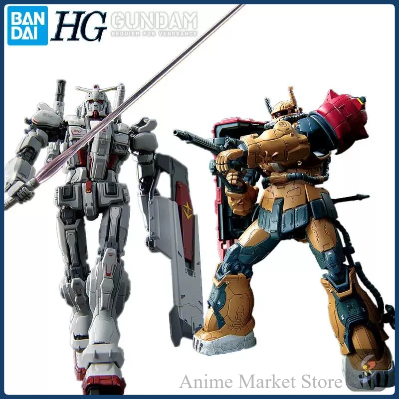 Bandai HG 1/144 Gundam EX Zaku II F Type Solari Mobile Suit Gundam Requiem for Vengeance Netflix Gunpla Model Kit