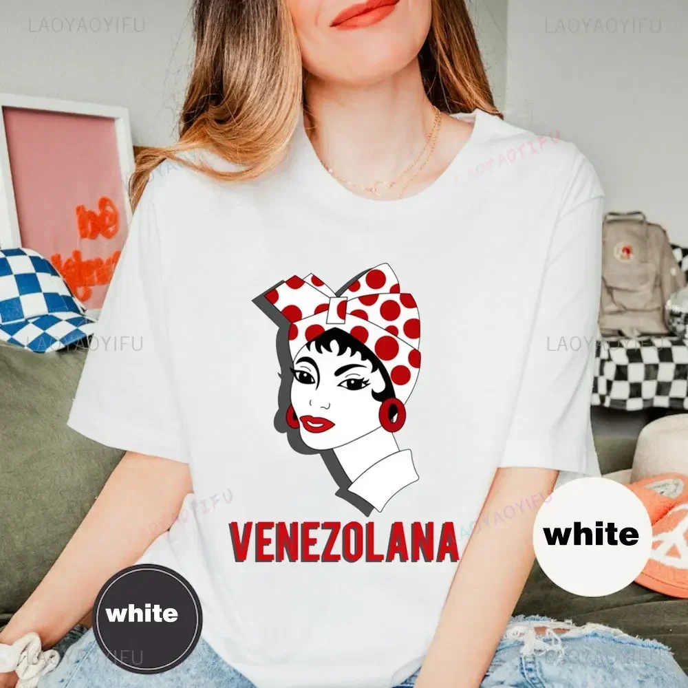 Venezuela Women T-Shirt Proud Venezuelan Venezuela Flag Unisex Streetwear High Quality Crew Neck Tshirt Short Sleeve Tops