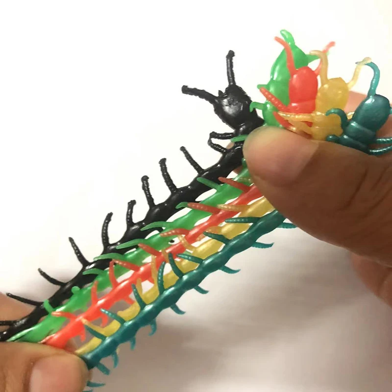 20Pcs Creative Novelty Simulation Centipede Toys Halloween April Fool's Day Small Toys For The Whole Person Props Children Toys