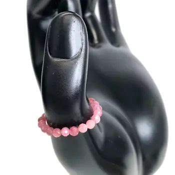 3毫米刻面天然鋯石拉製綠松石孔雀石青金石亞馬遜石瑪瑙碧璽戒指派對禮物婚禮訂婚 8 最佳銷售 天然寶石戒指 - №8