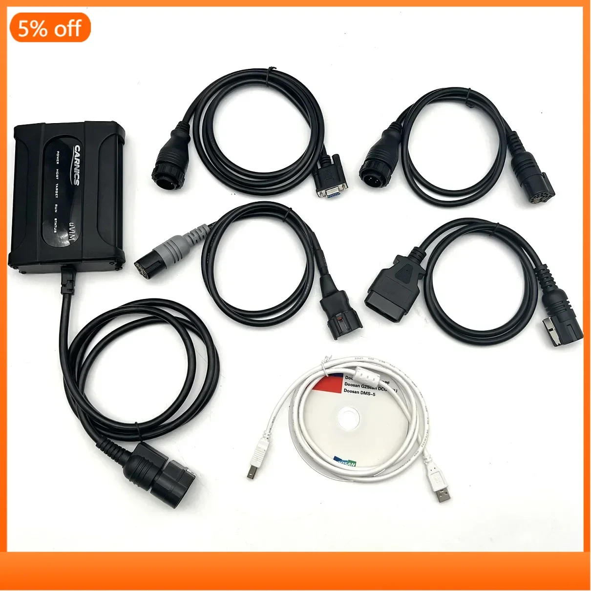 Doosan اختبار حفارة محرك البناء محلل النظام الهيدروليكي أداة تشخيصية Doosan UVIM DMS-5 2023.07 البرمجيات