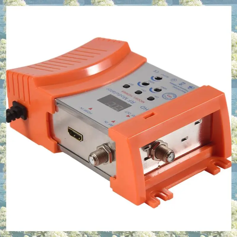 New-New HDM68 Modulator Digital RF  Modulator AV To RF Converter VHF UHF PAL/NTSC Standard Portable Modulator EU Plug