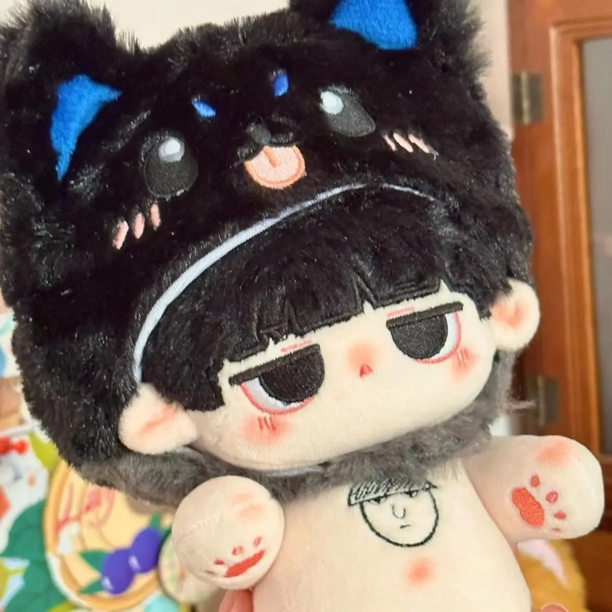 Recheado 20cm jogo anime mob psico 100: reigen arataka figura de ação corpo boneca de pelúcia brinquedo macio vestir-se algodão presente do miúdo