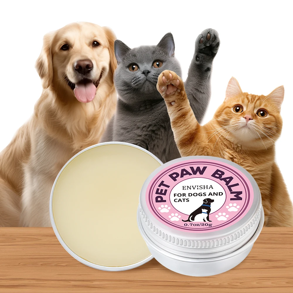 

ENVISHA Pet Paw Balm Cream Skin Care Anti-crack Is Suitable For Outdoor Care And Moisturizing For Cats Dogs 0.7OZ/20G