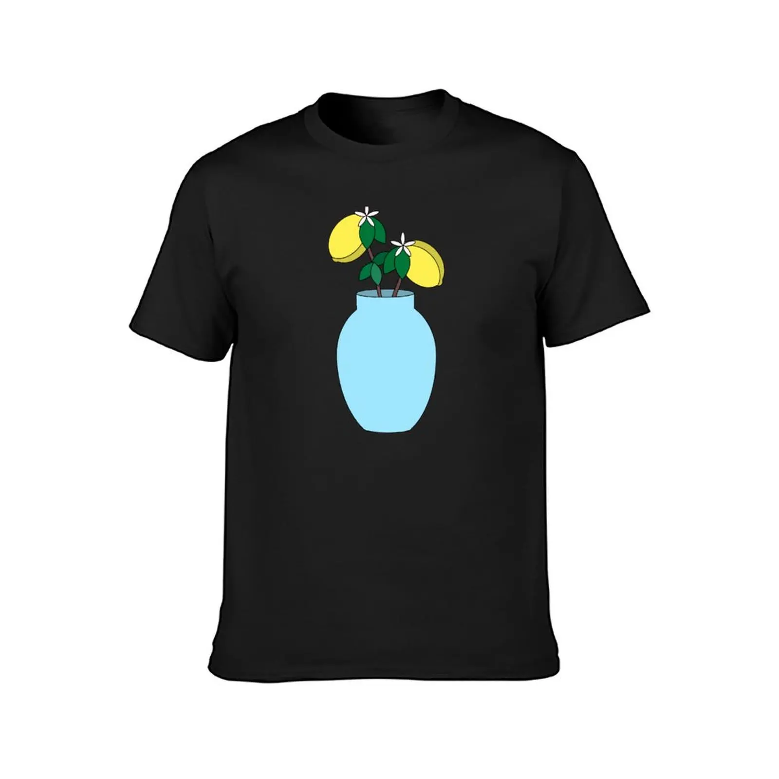 Lemon Blossoms in a Vase T-Shirt anime heavyweights anime clothes mens workout shirts