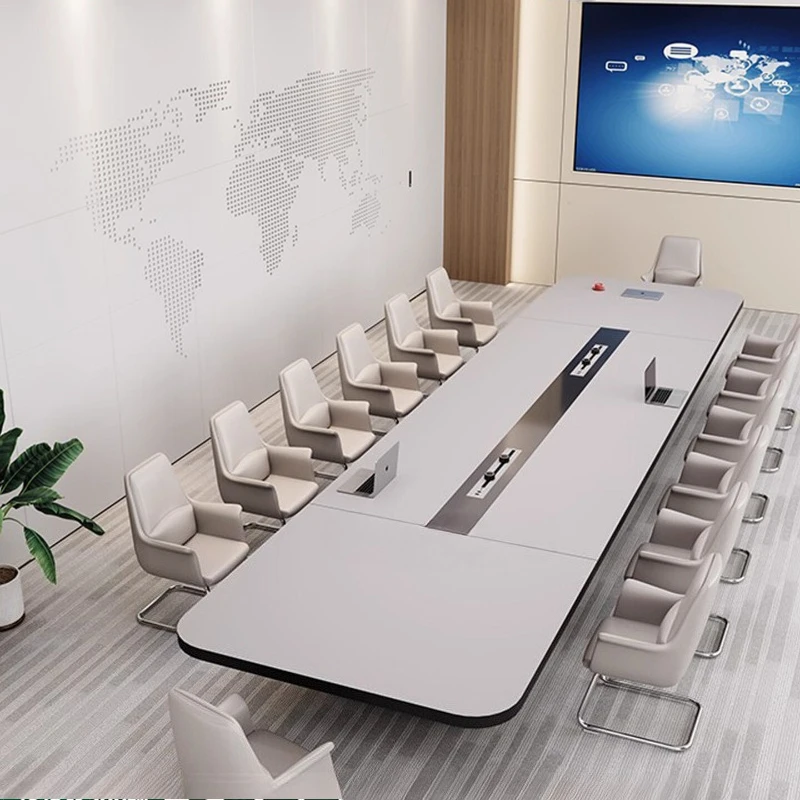 

Nordic Luxury office table home Large conference table negotiation simple modern conference room and chair combination furniture