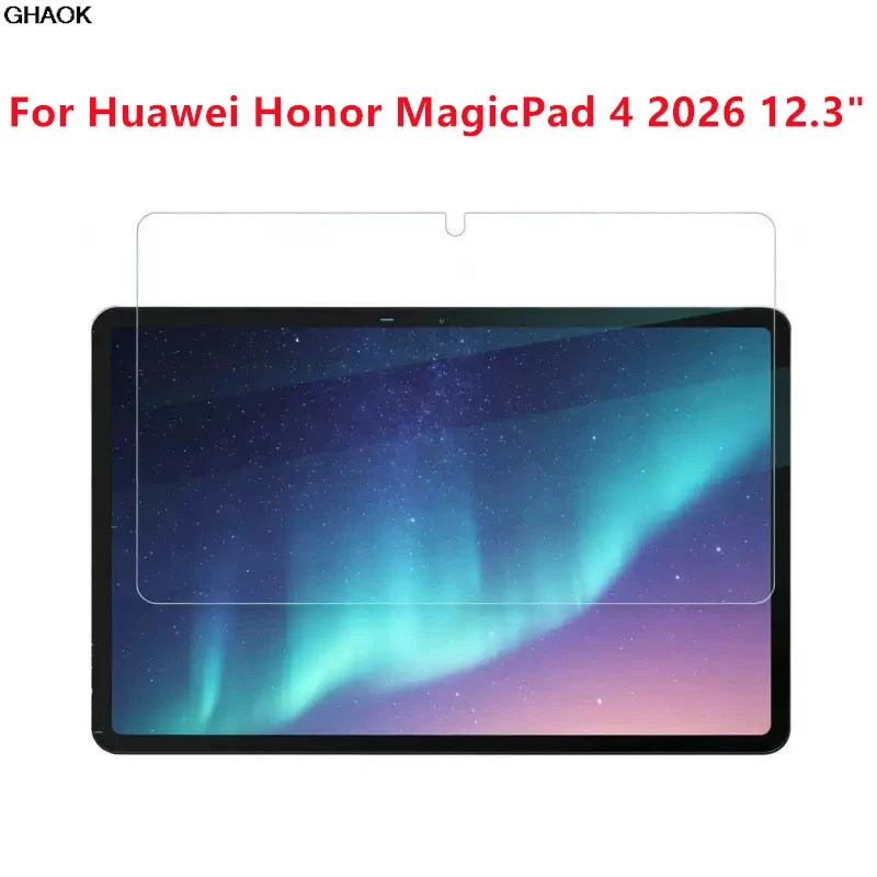Защитная пленка из закаленного стекла для Huawei Honor MagicPad 4 2026, 12,3 дюйма, защита от царапин, без пузырьков, 3 шт.