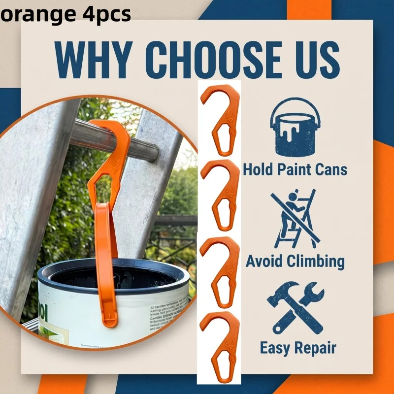 Portable ladder hook, multi-purpose oil drum and maintenance tool suspension bracket, practical ladder accessories