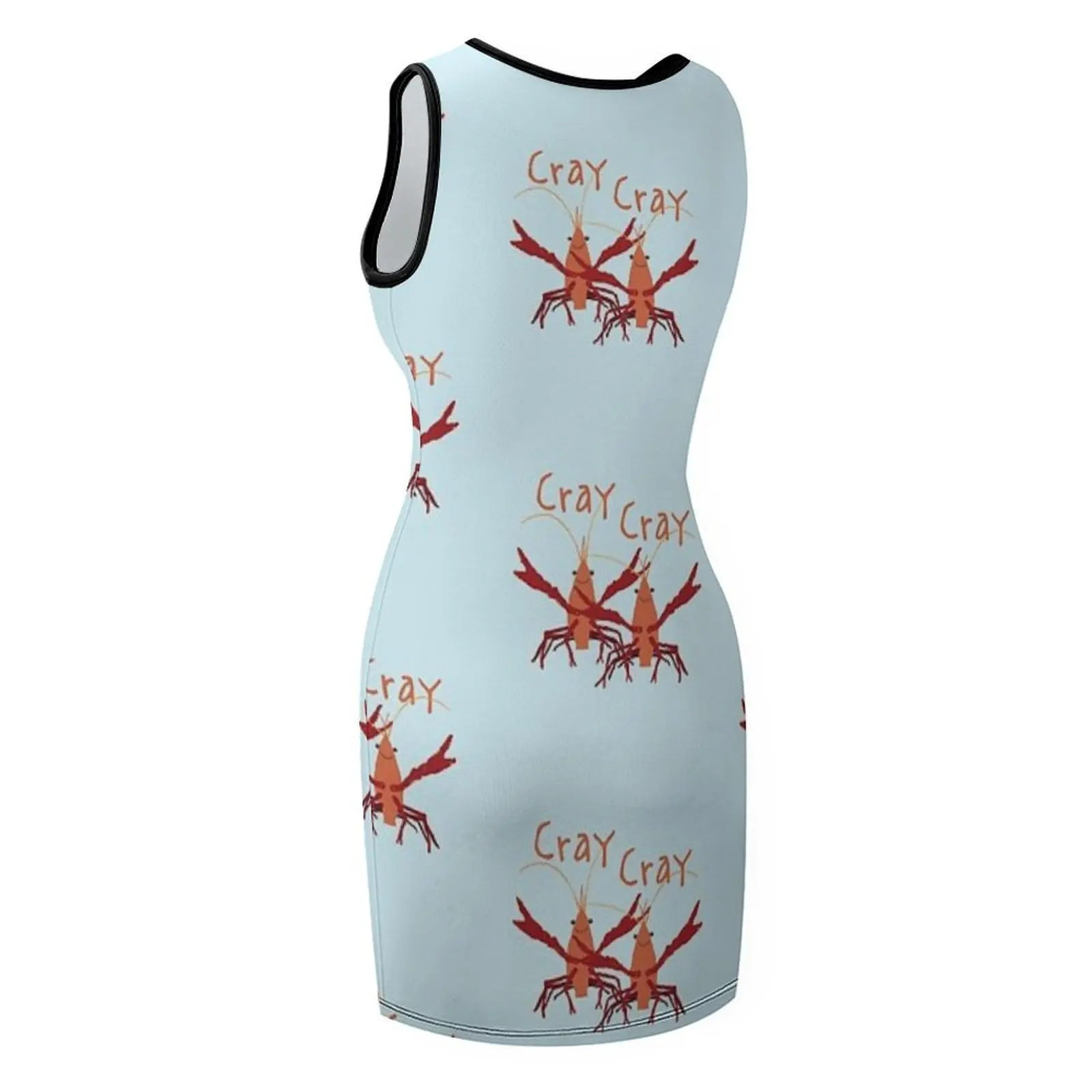 Sukienka bez rękawów z motywem raka Cray Cray Crayfish, sukienki wieczorowe damskie, sukienka letnia damska 2025, luksusowa sukienka damska na imprezę, sukienka wieczorowa na studniówkę