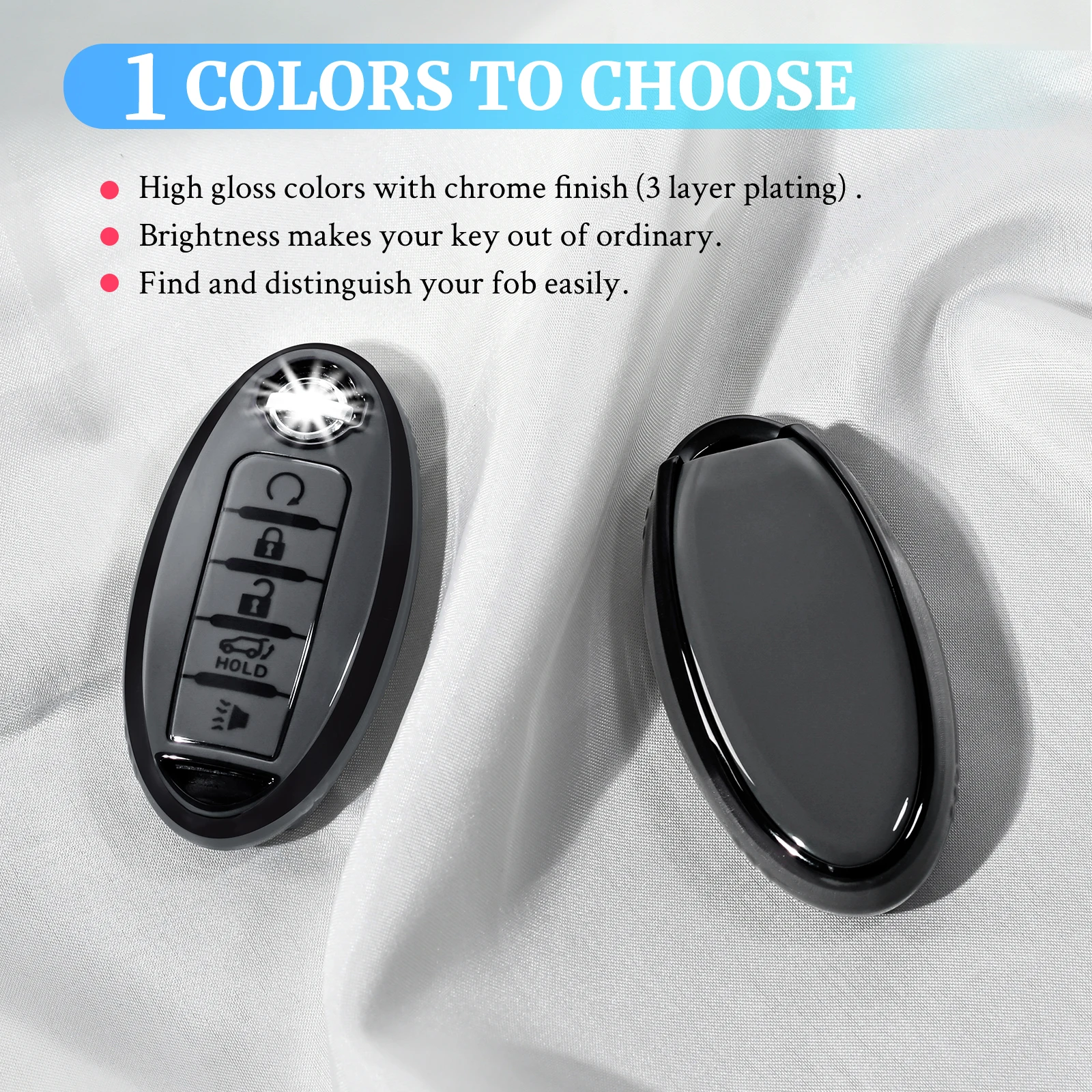 حافظة مفاتيح ناعمة من مادة البولي يوريثان الحراري لنيسان إنفينيتي روج ألتيما كويست باثفندر سينترا باترول CIMA Fuga Armada Teana Murano Titan مفتاح السيارة