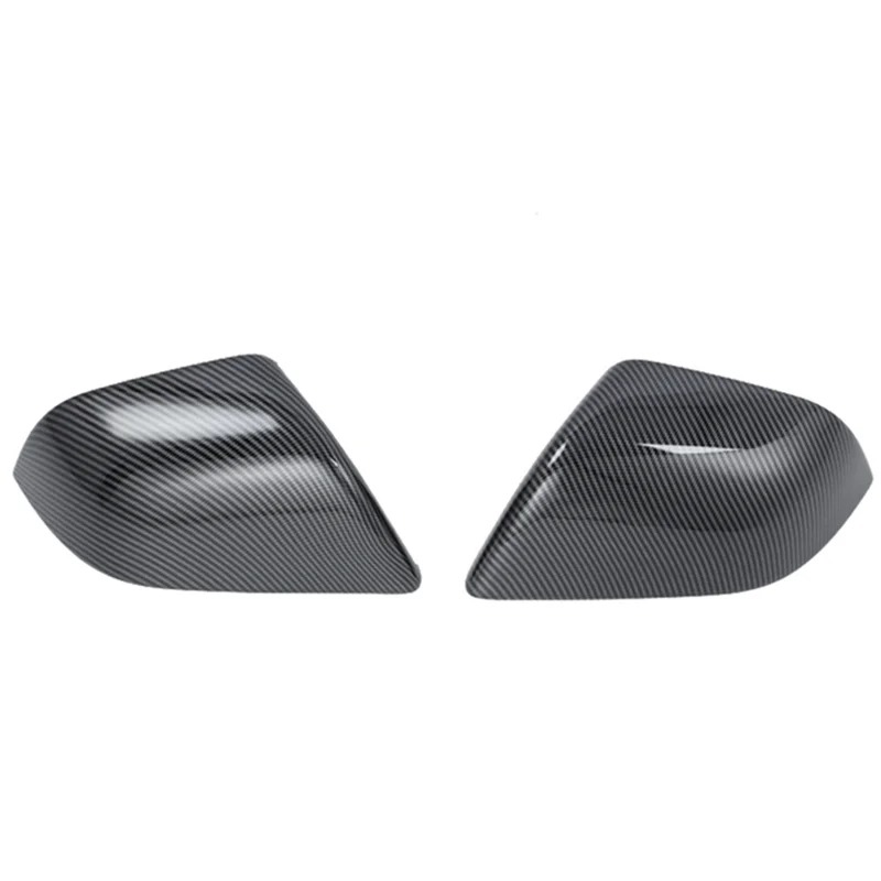 

OB-Carbon Fiber Look Rearview Mirror Cover Side Door Mirror Cover Cap Rearview Mirror Cover For Tesla Model 3 2021-2023