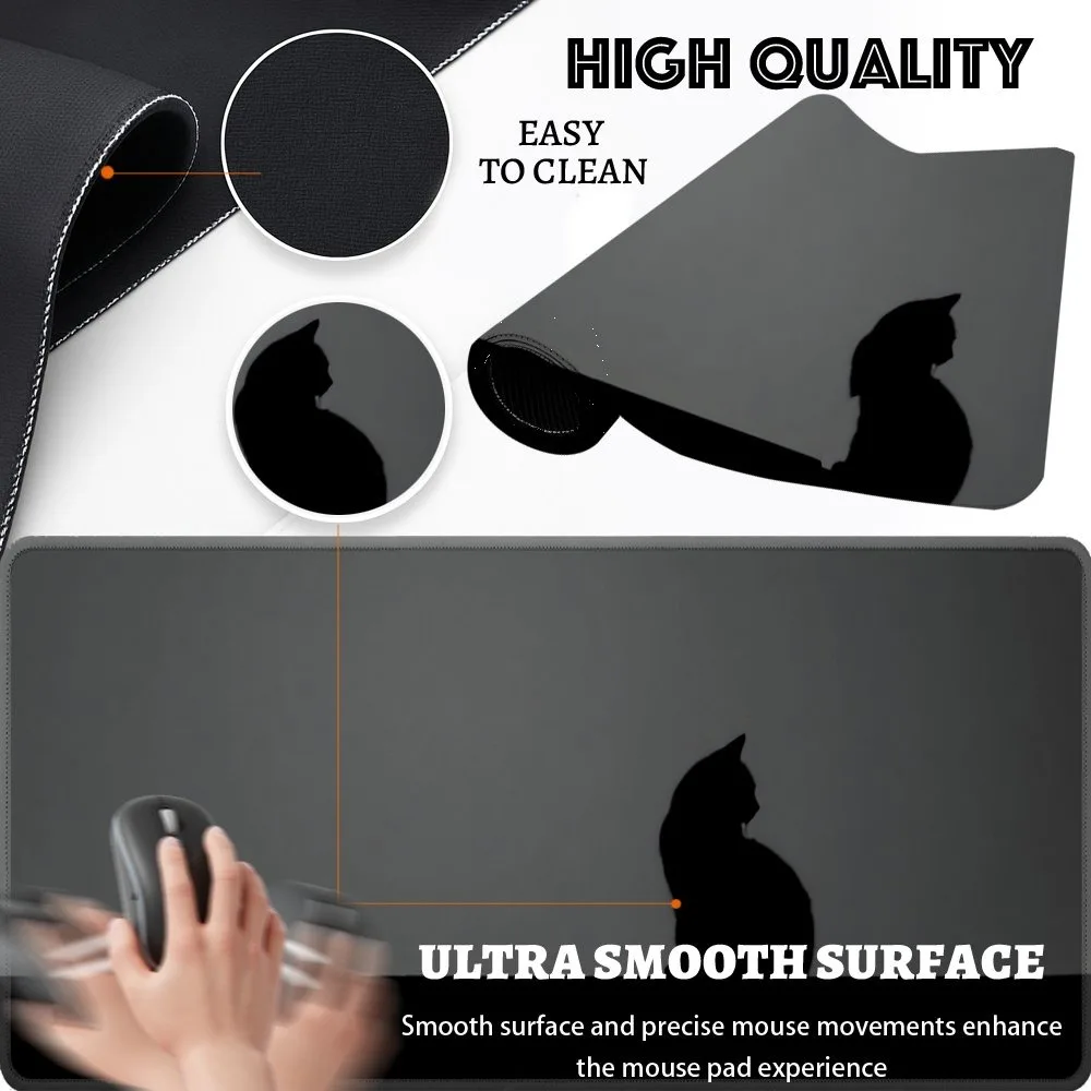 Japanese-style cute cat & suit design desktop pad alfombrillas para escritorio desk organizers and trays tapis de souris 2