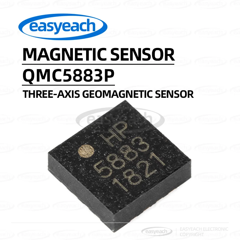 3PCS QMC5883P Three-Axis Geomagnetic Sensor IC Chip Attitude Sensor LGA-16 Surface Mount Accelerometer Gyroscope