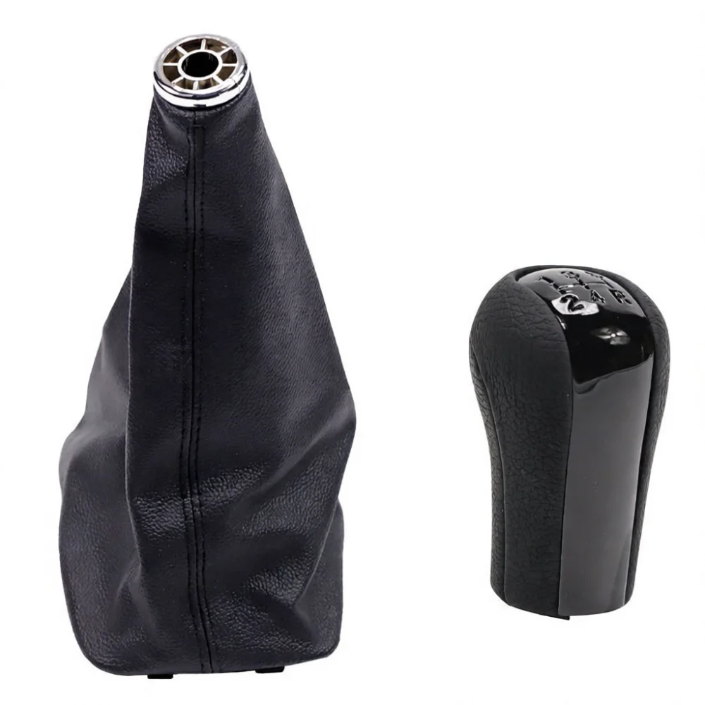 Leather Gear Shift Knob Gaiter Boot For Toyota Corolla E120 E130 2001 2007 Car Interior Trim Replacement Accessory