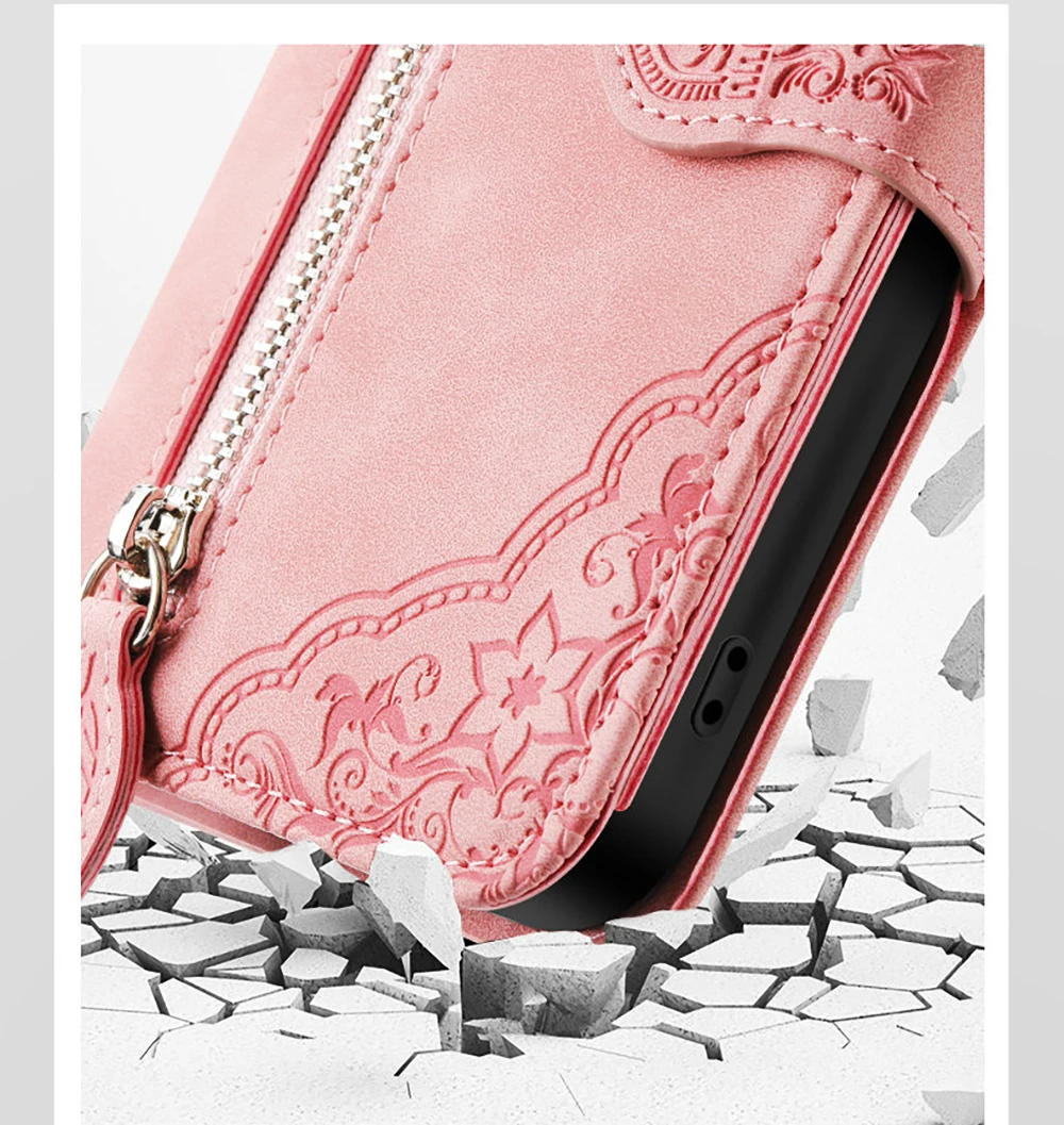 Zipper Leather Flip… - image