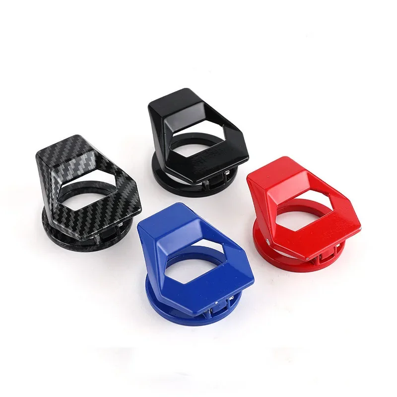1pc Car engine one-click ignition,start,stop switch buttons Cover car interior stickers Decorative buttons stick in five colors