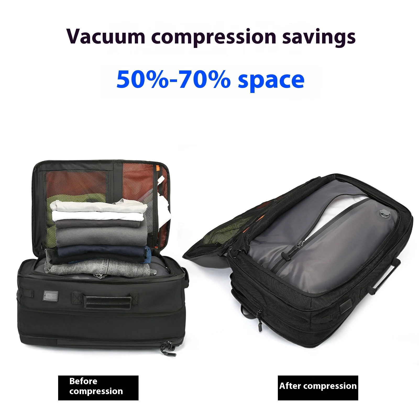 Travel Backpack Expandable Vacpack Backpacks Vacuum Compression17 inch Laptop Backpack Business Waterproof Back Pack