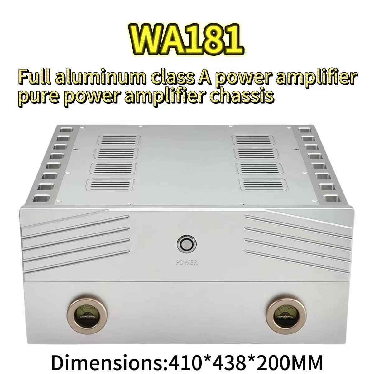 

Корпус усилителя мощности класса А WA181, полностью алюминиевый, утолщенный, с прецизионной обработкой на станках с ЧПУ, чисто алюминиевый корпус для последней ступени 4420
