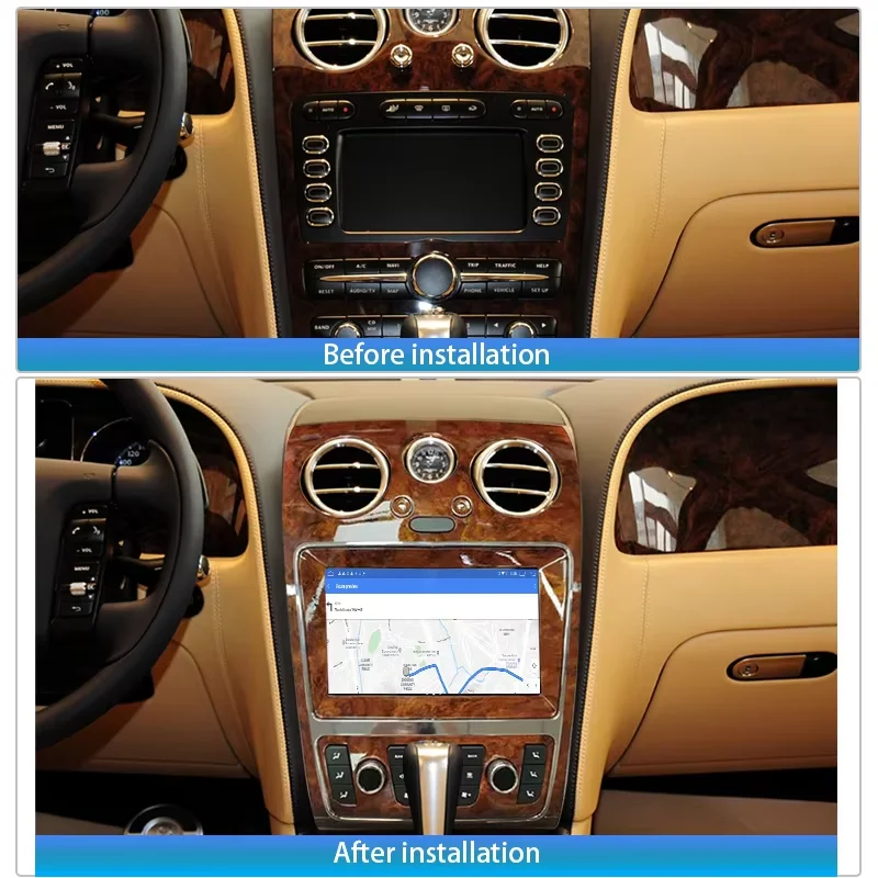 CarPlay Android 13 Car Radio For Bentley Continental GT Flying Spur 2005-2012 8+256GB Multimedia Video DVD Player Navigation GPS